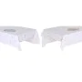 Mantel y servilletas DKD Home Decor 150 x 150 x 0,5 cm Azul Marrón Blanco (2 Unidades) de DKD Home Decor, Manteles - Ref: S30...