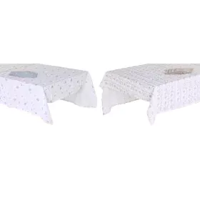 Tovaglia e tovaglioli DKD Home Decor 150 x 150 x 0,5 cm Azzurro Marrone Bianco (2 Unità) di DKD Home Decor, Tovaglie - Rif: S...