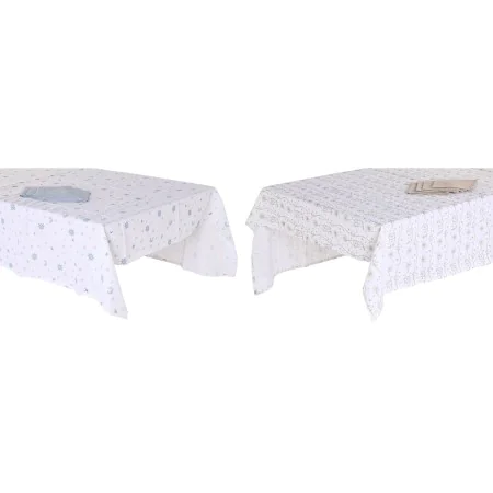 Tovaglia e tovaglioli DKD Home Decor 150 x 250 x 0,5 cm Azzurro Marrone Bianco (2 Unità) di DKD Home Decor, Tovaglie - Rif: S...