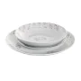 Set de Vajilla DKD Home Decor Porcelana Rosa Blanco 27 x 27 x 3 cm 18 Piezas de DKD Home Decor, Vajillas combinadas - Ref: S3...