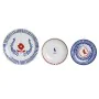 Set de Vajilla DKD Home Decor Porcelana Rojo Azul Blanco 27 x 27 x 3 cm 18 Piezas de DKD Home Decor, Vajillas combinadas - Re...