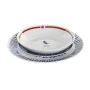 Set de Vajilla DKD Home Decor Porcelana Rojo Azul Blanco 27 x 27 x 3 cm 18 Piezas de DKD Home Decor, Vajillas combinadas - Re...