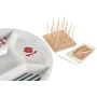 Set da Aperitivo DKD Home Decor 23,5 x 23,5 x 7 cm Rosso Azzurro Bianco Gres Mediterraneo Case di DKD Home Decor, Piatti e te...