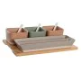 Set de Aperitivo DKD Home Decor 26 x 9 x 4 cm Porcelana Multicolor Bambú 8 Piezas Escandinavo de DKD Home Decor, Platos y fue...