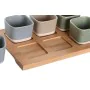 Conjunto para Aperitivos DKD Home Decor 21,6 x 15 x 1,5 cm Porcelana Multicolor Bambu Escandinavo de DKD Home Decor, Pratos e...