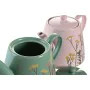 Teapot DKD Home Decor Pink Green Stoneware (2 Units) by DKD Home Decor, Tea and coffee sets - Ref: S3044722, Price: 36,52 €, ...