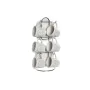 Lot de tasses avec soucoupes DKD Home Decor Blanc Métal Grès 180 ml 12 x 12 x 2 cm de DKD Home Decor, Tasses - Réf : S3044745...