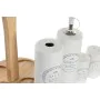 Set olio e aceto DKD Home Decor 18 x 15 x 22 cm Legno Bianco Gres di DKD Home Decor, Dosatori di condimenti e spezie - Rif: S...