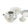 Juego da Chaleira DKD Home Decor Porcelana Azul Terracota Branco Amarelo (3 Unidades) de DKD Home Decor, Serviço de chá e caf...