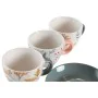 Set of Mugs with Saucers DKD Home Decor Blue Grey Multicolour Light Pink Porcelain 90 ml 11 x 11 x 2 cm (3 Units) by DKD Home...