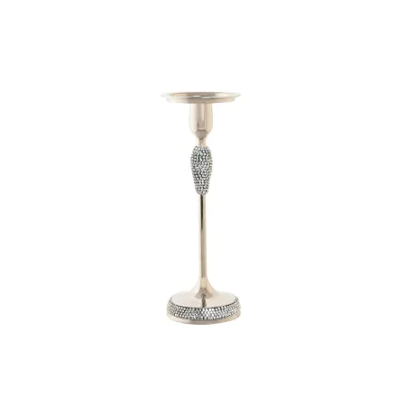 Bougeoir DKD Home Decor Argenté Acrylique Aluminium 12 x 12 x 36 cm de DKD Home Decor, Bougeoirs et chandeliers - Réf : S3044...