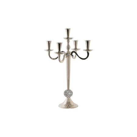 Candelabro DKD Home Decor Argentato Acrilico Alluminio Cromato 30 x 30 x 47 cm di DKD Home Decor, Candelieri e portacandele -...