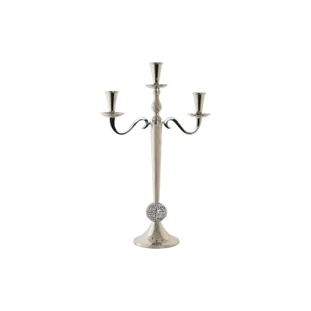 Candle Holder DKD Home Decor 30 x 12 x 46 cm Silver Aluminium Chromed by DKD Home Decor, Candelabras and candle holders - Ref...