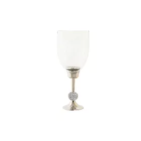 Castiçais DKD Home Decor 16 x 16 x 41 cm Prateado Alumínio Acrílico de DKD Home Decor, Candelabros e suportes para velas - Re...