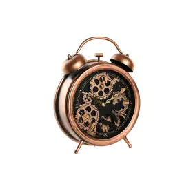 Horloge de table DKD Home Decor Multicouleur Cuivre Verre Fer Vintage 26 x 8 x 33,5 cm de DKD Home Decor, Pendulettes de bure...