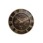 Orologio da Parete DKD Home Decor Aereo Cristallo Dorato Ferro Marrone scuro (52 x 5 x 52 cm) di DKD Home Decor, Orologi da p...