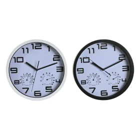 Wanduhr DKD Home Decor 25,5 x 4 x 25,5 cm Schwarz Weiß polystyrol (2 Stück) von DKD Home Decor, Wanduhren - Ref: S3044961, Pr...