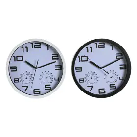 Wanduhr DKD Home Decor 25,5 x 4 x 25,5 cm Schwarz Weiß polystyrol (2 Stück) von DKD Home Decor, Wanduhren - Ref: S3044961, Pr...