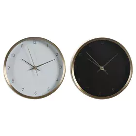 Orologio da Tavolo DKD Home Decor 25,7 x 4,2 x 25,7 cm Donna Dorato Alluminio (2 Unità) di DKD Home Decor, Orologi da scrivan...