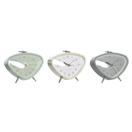 Reloj Despertador DKD Home Decor 11,5 x 4 x 10 cm Metal PVC Vintage (3 Piezas) de DKD Home Decor, Relojes de escritorio - Ref...