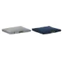 Letto per animali domestici DKD Home Decor 88 x 68 x 10 cm Blu Marino Grigio chiaro 2 Unità di DKD Home Decor, Letti - Rif: S...