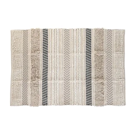 Carpet DKD Home Decor 180 x 120 x 1 cm Black Beige Cotton Boho by DKD Home Decor, Rugs - Ref: S3045002, Price: 72,29 €, Disco...