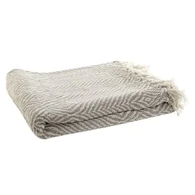 Blanket DKD Home Decor 130 x 170 x 0,5 cm Beige by DKD Home Decor, Blankets and bedcovers - Ref: S3045005, Price: 11,25 €, Di...