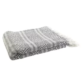 Coperta DKD Home Decor 130 x 170 x 1 cm Grigio di DKD Home Decor, Coperte e copriletti - Rif: S3045006, Prezzo: 10,81 €, Scon...