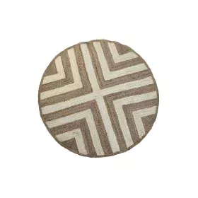 Tappeto DKD Home Decor Scandi Bianco Marrone Chiaro Iuta (200 x 200 x 1 cm) di DKD Home Decor, Tappeti - Rif: S3045012, Prezz...