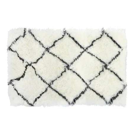 Carpet DKD Home Decor 120 x 180 x 5 cm Polyester White Rhombus by DKD Home Decor, Rugs - Ref: S3045029, Price: 84,78 €, Disco...