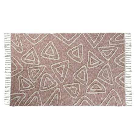 Alfombra DKD Home Decor Rosa Terracota Blanco Flecos Urbano (120 x 180 x 1 cm) de DKD Home Decor, Alfombras infantiles - Ref:...