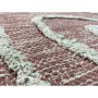 Tapis DKD Home Decor Rose Terre cuite Blanc Frange Urbaine (120 x 180 x 1 cm) de DKD Home Decor, Tapis - Réf : S3045054, Prix...