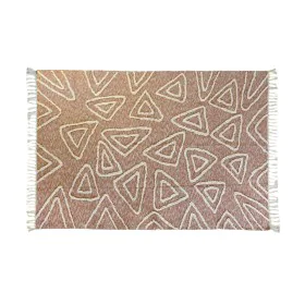 Tapis DKD Home Decor Rose Terre cuite Blanc Frange Urbaine (160 x 230 x 1 cm) de DKD Home Decor, Tapis - Réf : S3045055, Prix...