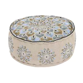 Pouffe DKD Home Decor Blue Beige 60 x 60 x 27 cm by DKD Home Decor, Cushions - Ref: S3045062, Price: 63,49 €, Discount: %