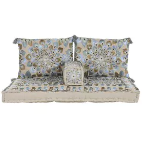 Poltrona de jardim DKD Home Decor Azul Bege 155 x 76 x 65 cm 150 x 76 x 20 cm de DKD Home Decor, Poltronas - Ref: S3045066, P...