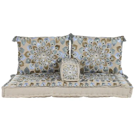 Sillón de jardín DKD Home Decor Azul Beige 155 x 76 x 65 cm 150 x 76 x 20 cm de DKD Home Decor, Sillones - Ref: S3045066, Pre...