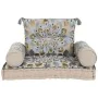 Garden sofa DKD Home Decor Blue Beige 90 x 55 x 18 cm by DKD Home Decor, Armchairs - Ref: S3045067, Price: 147,16 €, Discount: %