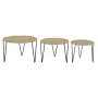 Set of 3 tables DKD Home Decor Brown Black Natural 62 x 62 x 40 cm 62 x 62 x 40,5 cm by DKD Home Decor, Tables - Ref: S305254...