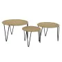 Set of 3 tables DKD Home Decor Brown Black Natural 62 x 62 x 40 cm 62 x 62 x 40,5 cm by DKD Home Decor, Tables - Ref: S305254...