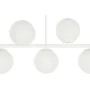 Suspension DKD Home Decor 98 x 45 x 30 cm Verre Métal Blanc 50 W de DKD Home Decor, Plafonniers - Réf : S3052594, Prix : 116,...