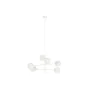 Suspension DKD Home Decor 96 x 73 x 50 cm Verre Métal Blanc 50 W de DKD Home Decor, Plafonniers - Réf : S3052595, Prix : 125,...