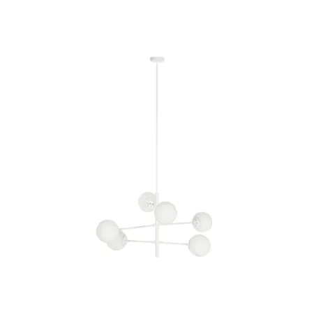 Lámpara de Techo DKD Home Decor 96 x 73 x 50 cm Cristal Metal Blanco 50 W de DKD Home Decor, Iluminación de techo de interior...