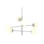 Suspension DKD Home Decor 96 x 73 x 50 cm Verre Métal Blanc 50 W de DKD Home Decor, Plafonniers - Réf : S3052595, Prix : 125,...