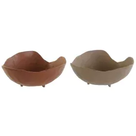 Centro de Mesa DKD Home Decor Beige Terracota Urbano 27 x 27 x 11 cm (2 Unidades) de DKD Home Decor, Adornos - Ref: S3052616,...