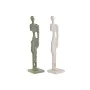 Statua Decorativa DKD Home Decor Bianco Verde 9 x 9 x 40 cm (2 Unità) di DKD Home Decor, Soprammobili - Rif: S3052621, Prezzo...