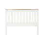 Cabeceira de Cama DKD Home Decor Branco Castanho Acácia Madeira de mangueira 165 x 3 x 135 cm de DKD Home Decor, Camas, estru...