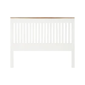 Cabeceira de Cama DKD Home Decor Branco Castanho Acácia Madeira de mangueira 165 x 3 x 135 cm de DKD Home Decor, Camas, estru...