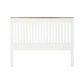 Cabeceira de Cama DKD Home Decor Branco Castanho Acácia Madeira de mangueira 165 x 3 x 135 cm de DKD Home Decor, Camas, estru...