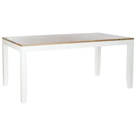 Dining Table DKD Home Decor White Brown Acacia Mango wood 200 x 100 x 80 cm by DKD Home Decor, Dining Tables - Ref: S3052630,...