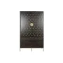 Armoire DKD Home Decor 100 x 40 x 175 cm Noir Métal Acacia de DKD Home Decor, Buffets, crédences et vaisseliers - Réf : S3052...